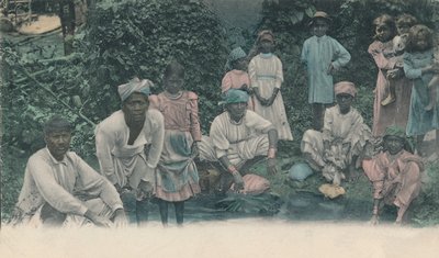 Hilsen fra Jamaica. Coolies vask, 1905. af Unbekannt