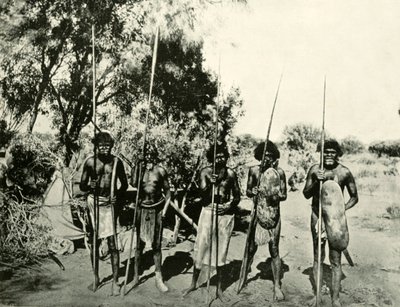 Group of Aboriginal Men, Queensland, Australien, 1901. af Unbekannt
