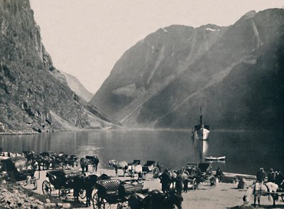 Gudvangen, Næroyfjord, 1914. af Unbekannt
