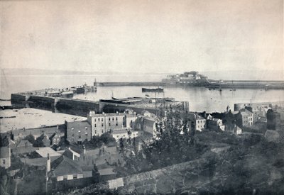 Guernsey - St. Peter-Port og Castle Cornet, 1895 af Unbekannt