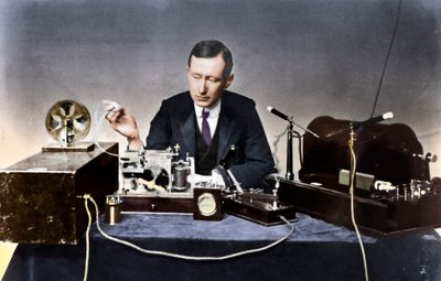 Guglielmo Marconi 1874-1937, italiensk fysiker og radiopioner af Unbekannt