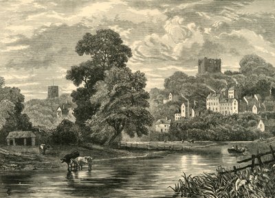 Guildford. Fra floden, 1898. af Unbekannt