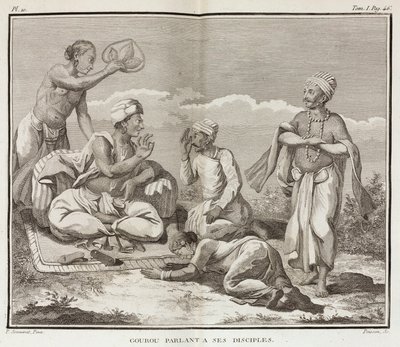 Guru og hans disciple, Indien af Unbekannt
