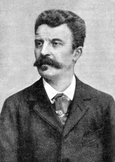 Guy de Maupassant 1850-1893, fransk forfatter, begyndelsen af det 20. århundrede af Unbekannt