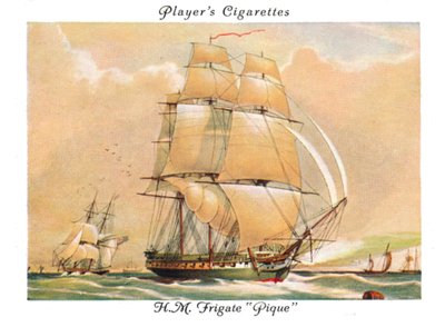 H.M. Fregate Pique, 1936. af Unbekannt