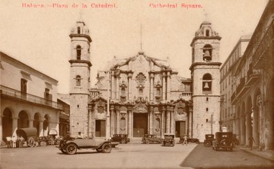 Havana. - Domkirkepladsen. Cathedral Square, Cuba, ca. 1900 af Unbekannt