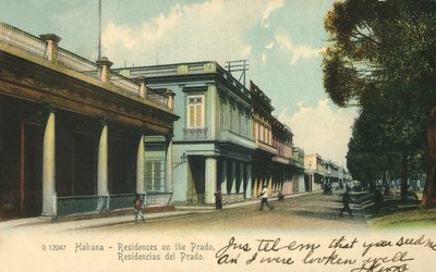 Havana - Residences on the Prado, 1907. af Unbekannt