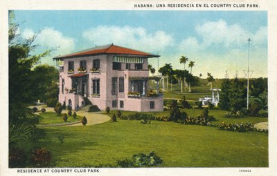 Havana: En bolig i Country Club Park. Bopæl i Country Club Park, c1910 af Unbekannt