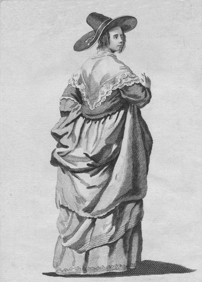 Habit of a Merchants Wife of London i 1640, 1776 af Unbekannt