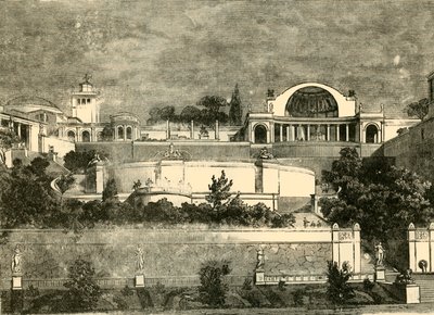 Hadrians villa i Tibur, 1890. af Unbekannt