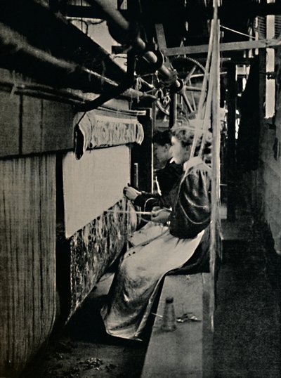 Hammersmith tæppevævning på Merton Abbey Works,. af Unbekannt