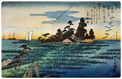 Hanedas Rakugan Ese Fing-kompliment hos Haneda, 1830