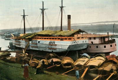 Hanoi. Bords Du Fleuve Rouge, Hanoi. På bredden af den røde flod, 1900. af Unbekannt