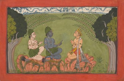 Hanuman før Rama og Lakshmana... den spredte 