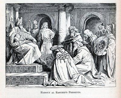 Haroun al Raschids præsenterer, 1882 af Unbekannt
