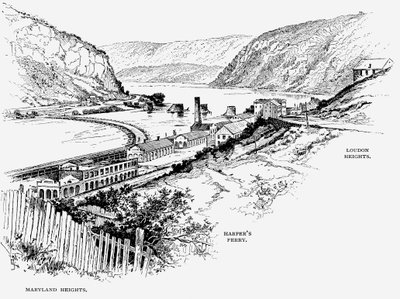 Harpers Ferry, West Virginia, c1870 af Unbekannt