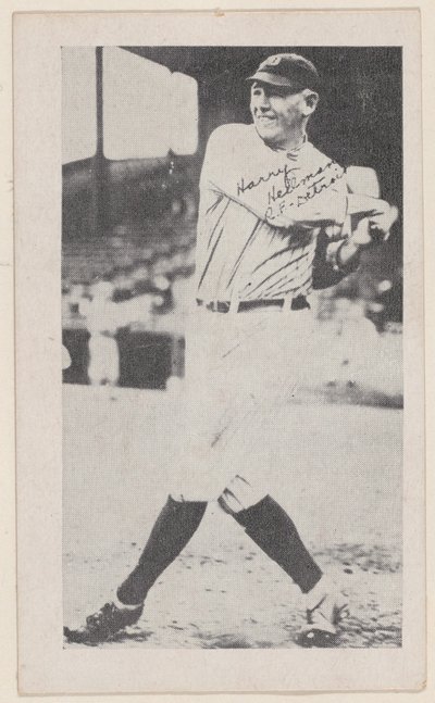 Harry Heilmann, R.F, Detroit, fra baseball-strimmelkort W575-2, ca. 1921-22. af Unbekannt