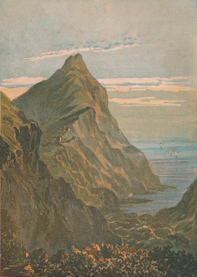 Hartland Point. I nærheden af Clovelly, North Devon, 1864. af Unbekannt