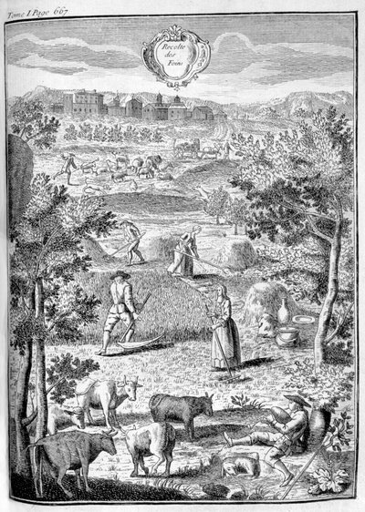 Høstning af hø, 1775 af Unbekannt