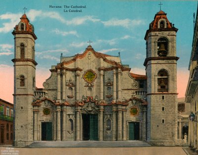 Havana Katedral, Cuba, c1920. af Unbekannt