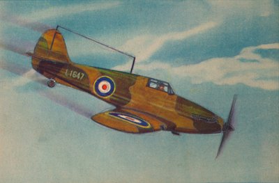 Hawker Hurricane Fighter Monoplane, c1944. af Unbekannt