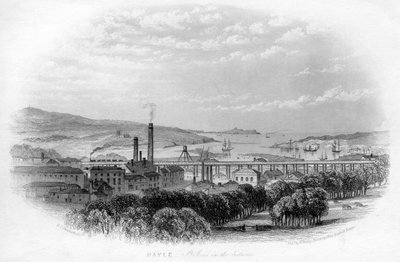 Hayle St Ives i det fjerne, c1860 af Unbekannt