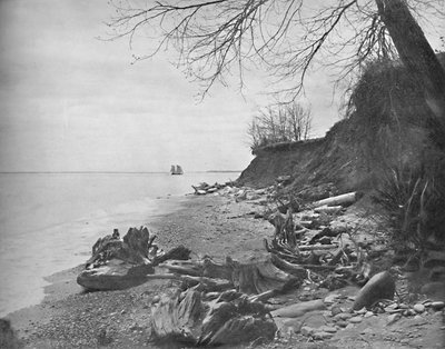 På vej mod kysten, Lake Michigan, c1897. af Unbekannt