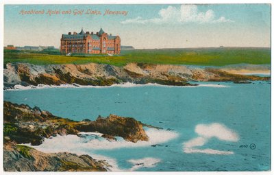Headland Hotel und Golfplatz, Newquay, ca. 1910 von Unbekannt