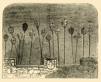 Heads on Old London Bridge, c1872. af Unbekannt