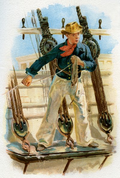 Heaving the lead, 1700-tallet c1890-c1893 af Unbekannt