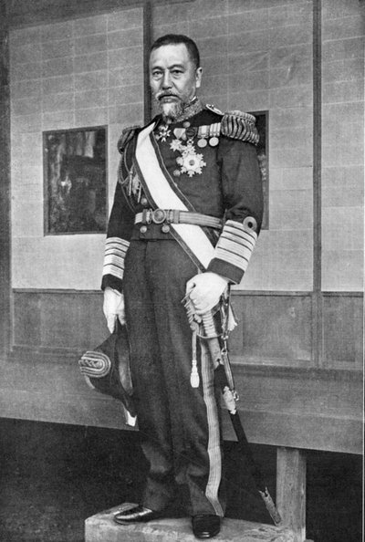 Heiachiro Togo, japansk flådekommandant, russisk-japanske krig, 1904-5 af Unbekannt