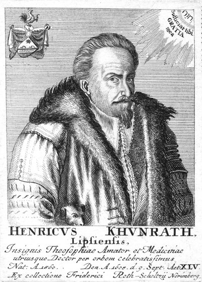Heinrich Khunrath, tysk kemiker og alkymist, 1725 af Unbekannt