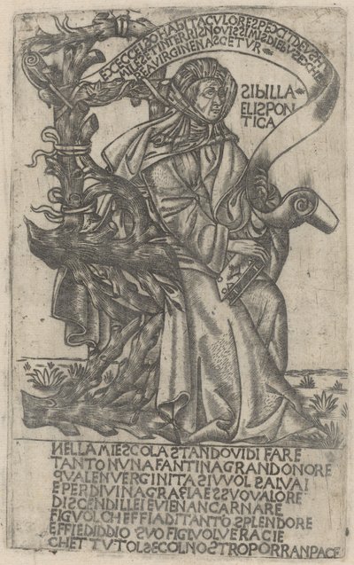 Hellespontine Sibyll, begyndelsen af det 15. århundrede. af Unbekannt