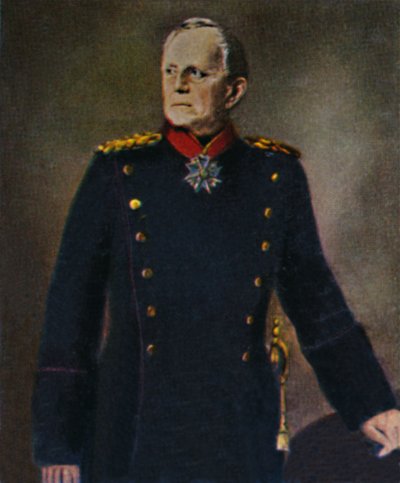Helmuth von Moltke 1800-1891. - Maleri af Lenbach, 1934. af Unbekannt