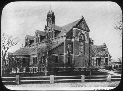 Hemenway Gymnasium, Harvard University, Massachusetts, USA, slutningen af det 19. eller begyndelsen af det 20. århundrede af Unbekannt