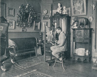 Henri Gervex i sit atelier, c1897 af Unbekannt