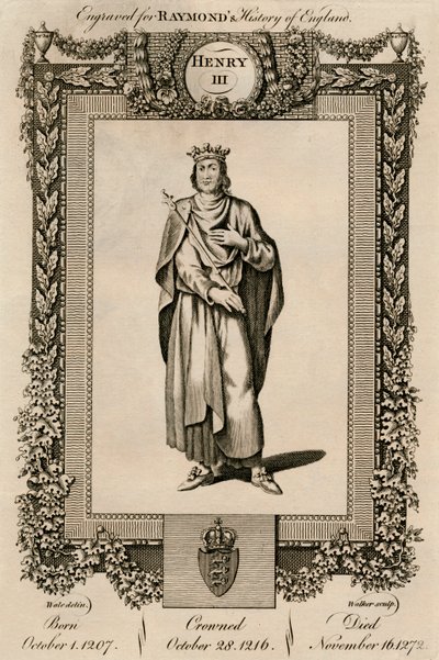 Henrik III, 1207-1272, c1787. af Unbekannt
