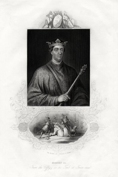 Henrik II, konge af England, 1860 af Unbekannt