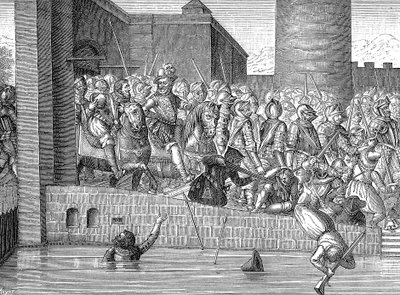 Henrik IV af Frankrig indtog Paris, 22. marts 1594 af Unbekannt