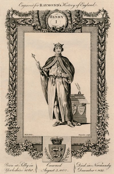 Henrik I, 1068-1135, c1787 af Unbekannt