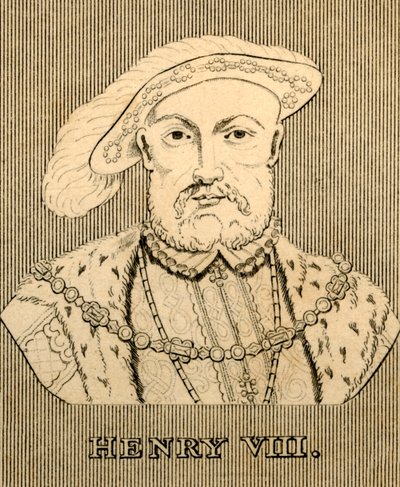 Henrik VIII, 1491-1547, 1830. af Unbekannt