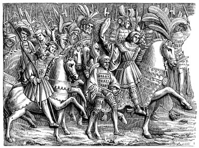 Henrik VIII i guldklædets felt, 1520, 1870 af Unbekannt