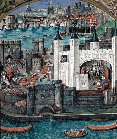 Henry VII ved Tower of London, 1485-1509 af Unbekannt