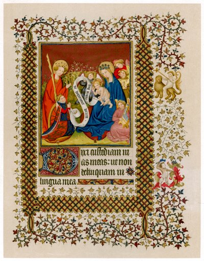 Henrik VI før Jomfruen og Barnet, c1420 af Unbekannt