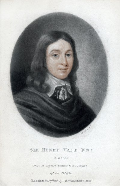 Henry Vane den Yngre, statsmand og parlamentsmedlem, 1811 af Unbekannt