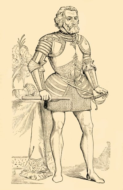 Fernando Cortes, c1530-1540, 1890. af Unbekannt