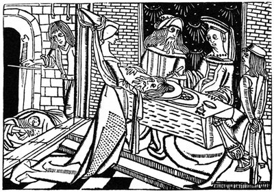 Herodias med Johannes Døberens hoved, 1488 1964 af Unbekannt