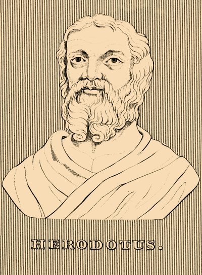 Herodot, c484-c425 f.Kr., 1830. af Unbekannt
