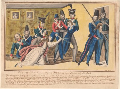 De polske mødres heltemod under konvojering af deres børn til Rusland, 1832 af Unbekannt