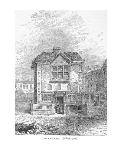 Hicks Hall, 1750. 1878 af Unbekannt